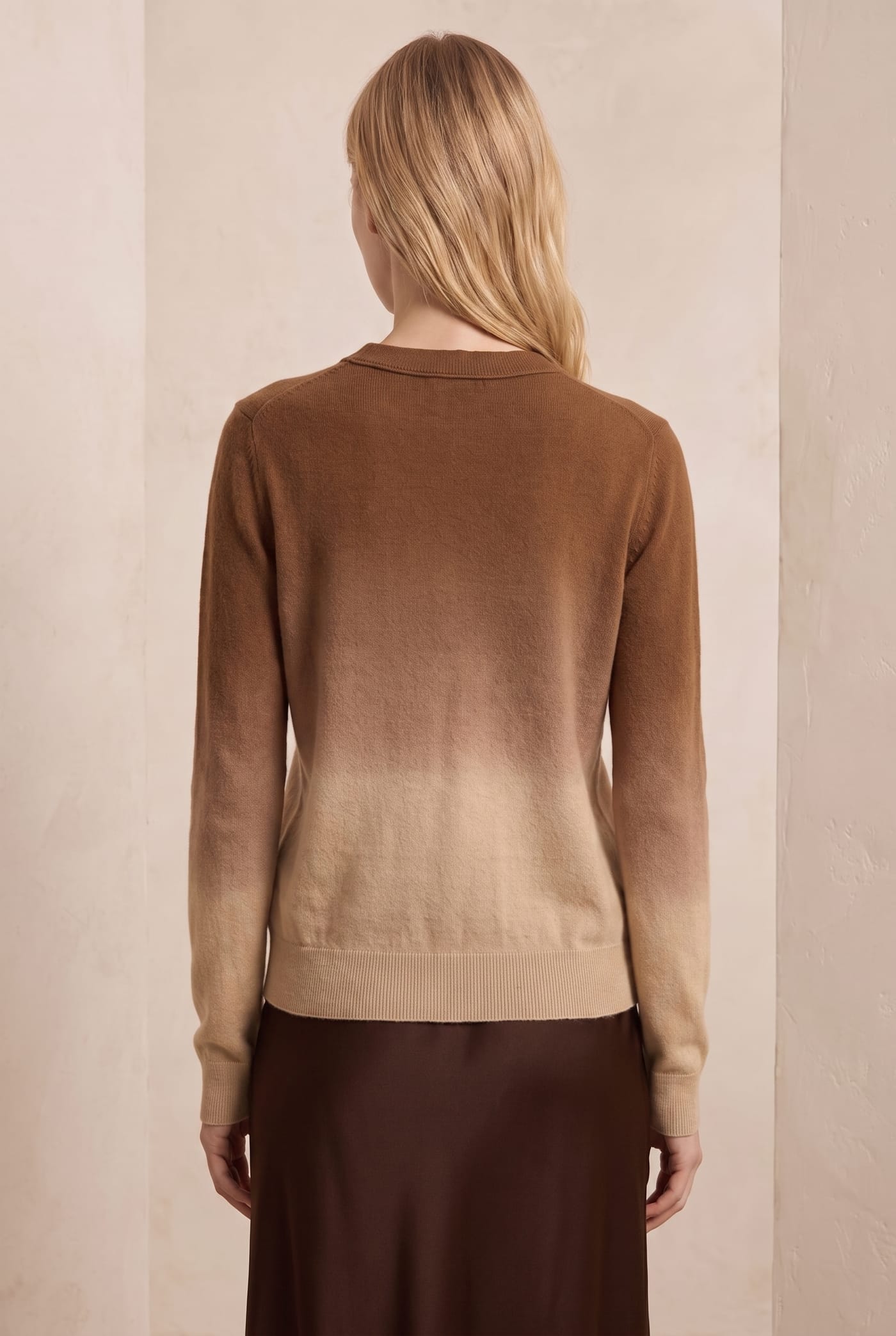 Style 23796 ombre sweater, back view