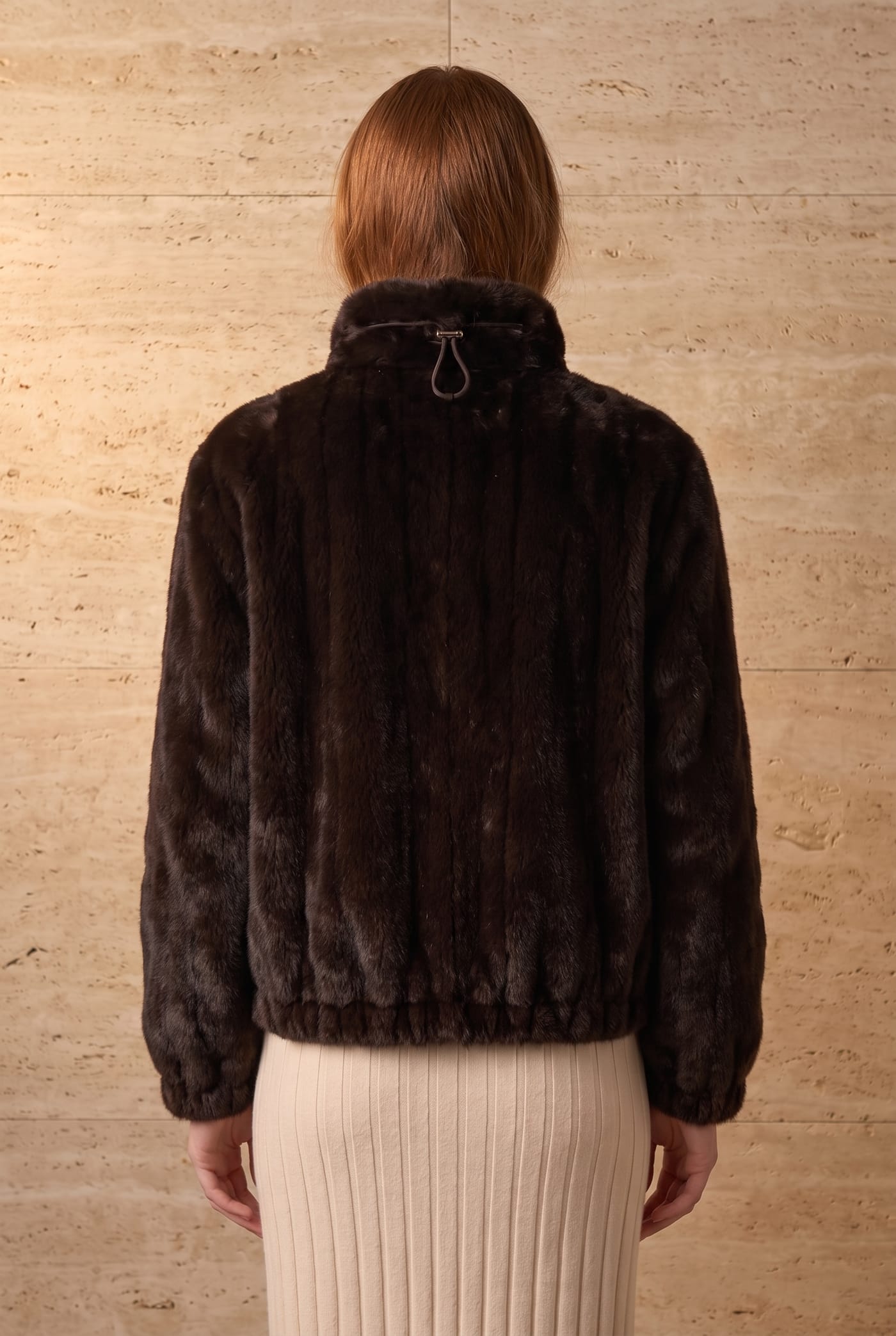 Style FW26-M26 reversible jacket, back view