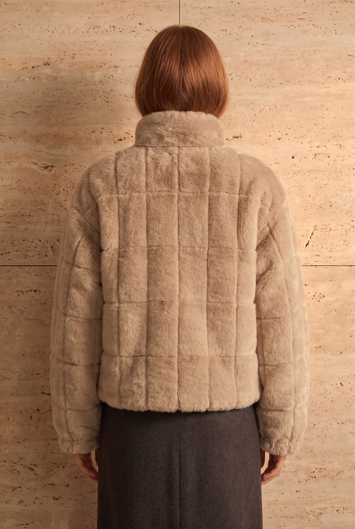 Style LIAM-F paneled jacket, back view