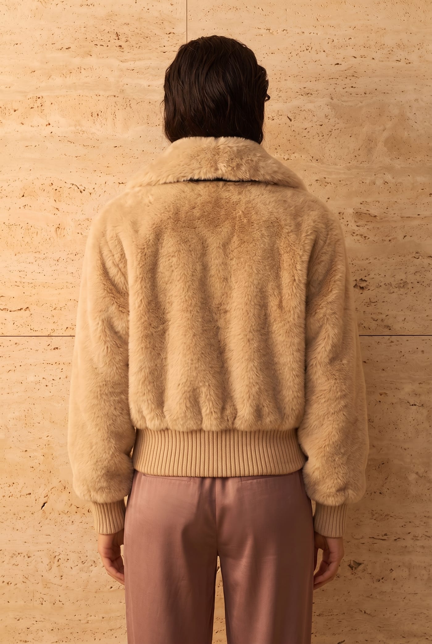 Style PINTO faux bomber, back view