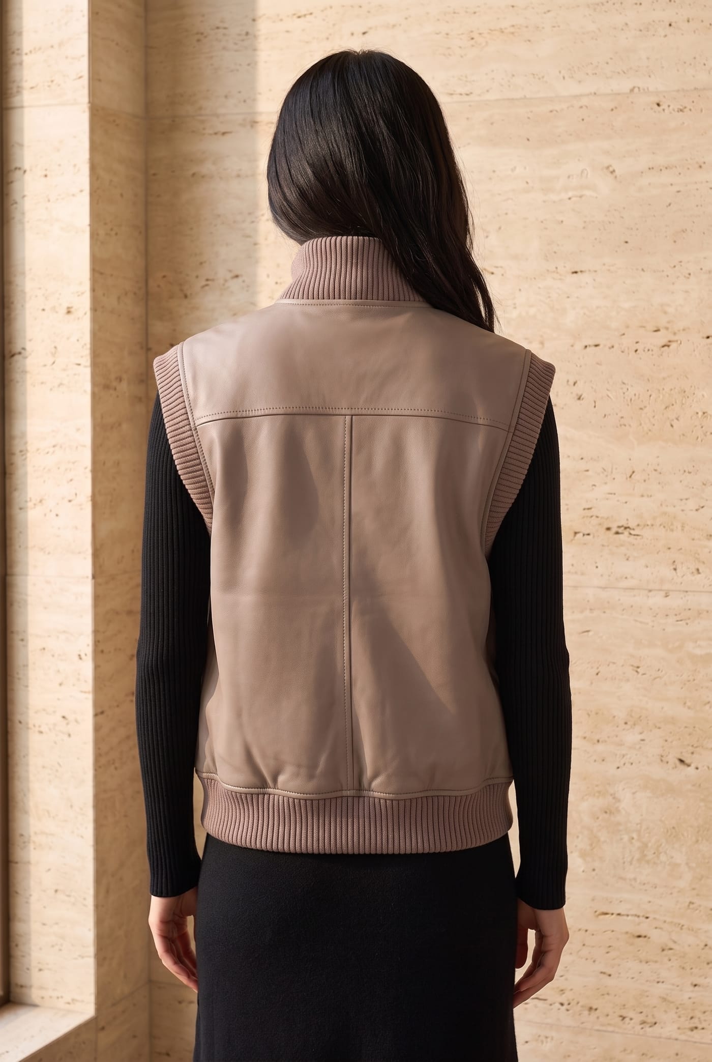 Style REV reversible vest, back view