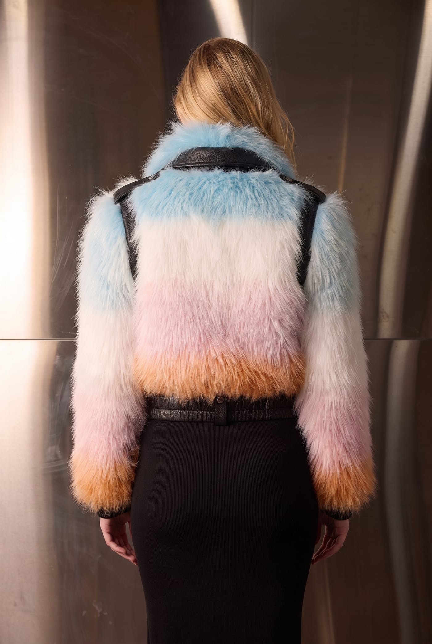 Style SCARLETTE gradient jacket, back view