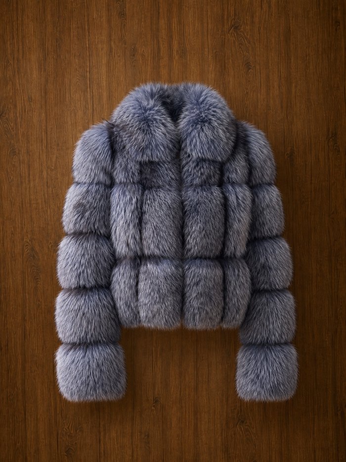 Silver fox jacket, front