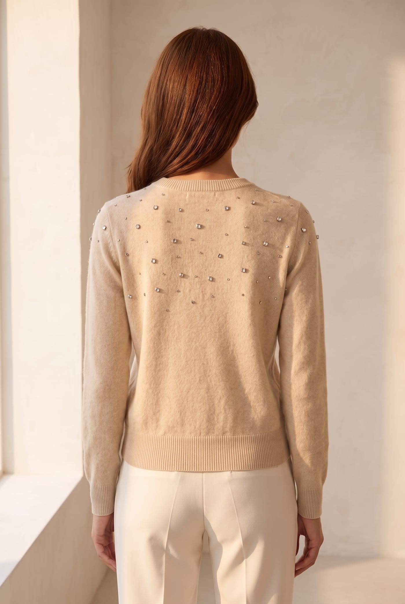 Style YRL295 crewneck, back view